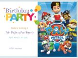 Paw Patrol Party Invitation Template Paw Patrol Birthday Invitation Ideas Free Printable