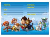Paw Patrol Party Invitation Template Paw Patrol Party Invitations 8ct