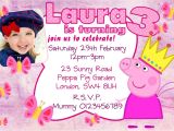 Personalised Peppa Pig Party Invitations 10 Personalised Pink Peppa Pig Birthday Party Invitations