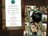 Photo Collage Wedding Invitations Western Chic Collage Wedding Invitation by Designink On Etsy