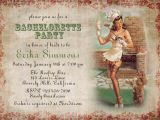 Pin Up Girl Bachelorette Party Invitations Bachelorette Party Invitations Retro Pin Up Girl Bridal