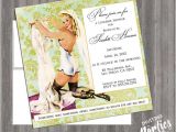 Pin Up Girl Bachelorette Party Invitations Items Similar to Vintage Pin Up Girl Invitation