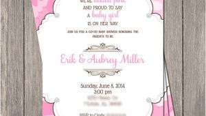 Pink Camo Baby Shower Invites Pink Camo Bling Baby Shower Invitation Printable 5 X
