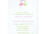 Pink Flamingo Bridal Shower Invitations Pink and Green Flamingos Couples Wedding Shower