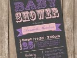Pink Purple and Gray Baby Shower Invitations Girl Baby Shower Invitation Pink and Grey Purple Printable