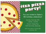 Pizza Party Invitation Template Itza Pizza Party Invitations Paperstyle