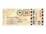 Plane Ticket Wedding Invitation Template Airline Boarding Pass Ticket Wedding Invitation Zazzle Com