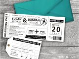 Plane Ticket Wedding Invitation Template Destination Boarding Pass Invitation Printable Invitation