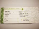 Plane Ticket Wedding Invitation Template Plane Ticket Invitations Passport Programs and Luggage