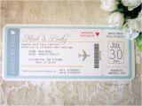 Plane Ticket Wedding Invitation Template Sample Invite Plane Ticket Destination Wedding