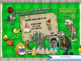 Plants Vs Zombies Party Invitation Template Plants Vs Zombies Birthday Invitation