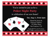 Poker Party Invitation Template Free Poker Game Night Housewarming Party Invitations Zazzle Com