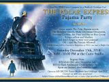 Polar Express Party Invitation Template Free Polar Express Pajama Party Invitation