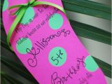 Pool Party Invitation Ideas Homemade Diy Pool Party Luau Flip Flop Birthday by Palmbeachpolkadots