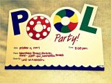 Pool Party Invitation Ideas Homemade Pool Party Invitation Ideas