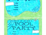 Pool Party Invitations Free Printable Bnute Productions May 2013