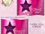 Pop Star Party Invitations Pop Star Party Invitation Diy Printable Party by