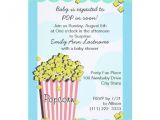 Popcorn Baby Shower Invitations Personalized Popcorn Baby Shower Invitations