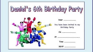 Power Ranger Birthday Invitations Free Power Rangers Party Invitations Cimvitation