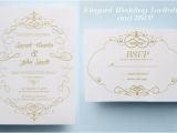 Premade Wedding Invitations Elegant Wedding Invitation Template Classic Wedding