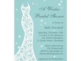 Pretty Bridal Shower Invitations Pretty Turquoise Winter Bridal Shower Invitation Zazzle