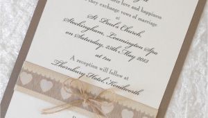 Primitive Wedding Invitations Rustic Country Chic Wedding Invitations X 5 Personalised