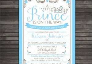 Prince Baby Shower Invites Little Prince Baby Shower Invitations