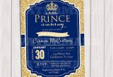 Prince Baby Shower Invites Prince Baby Shower Invitation Royal Blue Gold Baby Shower