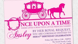 Princess Bday Party Invitations Princess Birthday Party Invitation Printable Girl Horse