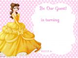 Princess Belle Party Invitations Free Printable Beauty and the Beast Royal Invitation