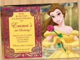 Princess Belle Party Invitations Princess Belle Invitation Beauty and the Beast Party