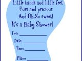 Printable Baby Boy Shower Invitations Free & Adorable Baby Shower Footprint Invitation