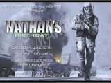 Printable Call Of Duty Birthday Invitations Personalized Invitations