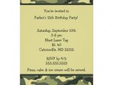 Printable Camo Birthday Invitations Free Printable Camouflage Invitations