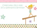 Printable Gymnastics Birthday Invitations Free Printable Gymnastic Birthday Invitations – Updated