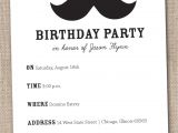 Printable Mustache Birthday Invitations 7 Best Of Mustache Party Invitations Printable Free