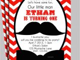 Printable Mustache Birthday Invitations Little Man Mustache Invitation Printable or Printed with Free