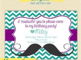 Printable Mustache Birthday Invitations Sunnyside Print & Party S Vendor Listing