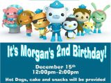 Printable Octonauts Birthday Invitations Custom Octonauts Party Invitations