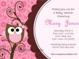 Printable Owl Baby Shower Invitations Baby Shower Owl Invitations Printable Pink Owl Custom order