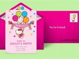 Punchbowl Birthday Invitations Free Hello Kitty Invitations Hello Kitty Line