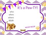 Puppy Party Invites Puppy Party Ideas About A Mom