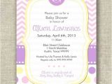 Purple and Yellow Baby Shower Invitations Purple and Yellow Baby Shower Invitations Cobypic