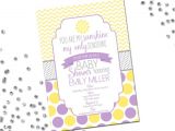 Purple and Yellow Baby Shower Invitations You are My Sunshine Baby Shower Invitation Yellow Purple