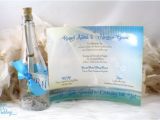 Quinceanera Invitations In A Bottle Message In A Bottle Beach Wedding or Sweet Sixteen