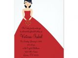 Quinceanera Invitations In English English Red Princess Quinceanera Quince Invitation Zazzle