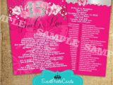 Quinceanera Invitations Padrinos List Beautiful Pink Quinceanera Invitations with Padrinos Back