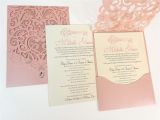 Quinceanera Invitations with Picture Rhinestone Diamond Laser Cut Quinceanera Invitations
