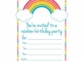 Rainbow Party Invitation Template Throw A Rainbow Birthday Party Allyou Com
