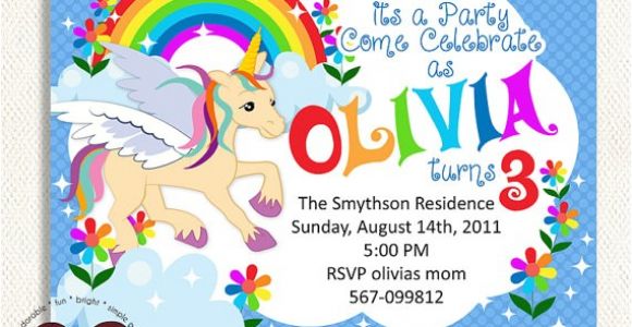 Rainbow Unicorn Birthday Invitations Free 9 Best Images Of Free Printable Unicorn Invitations